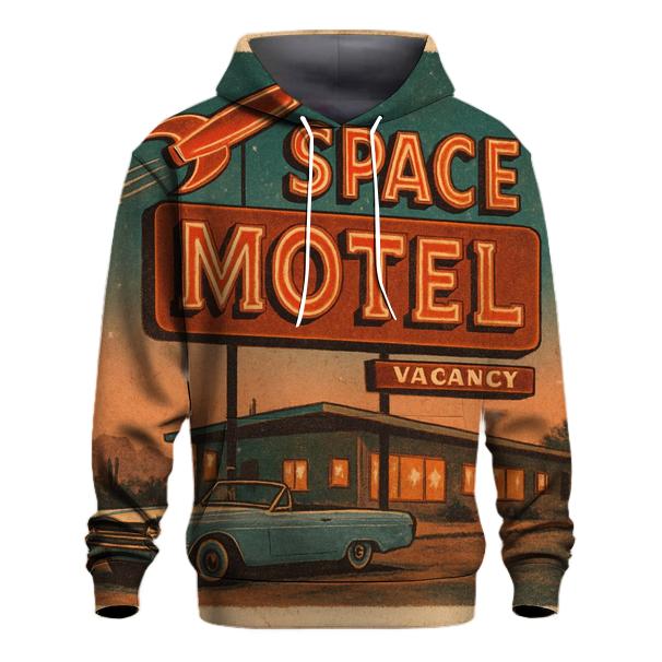 Vintage Space Motel Postcard hoodies fashion