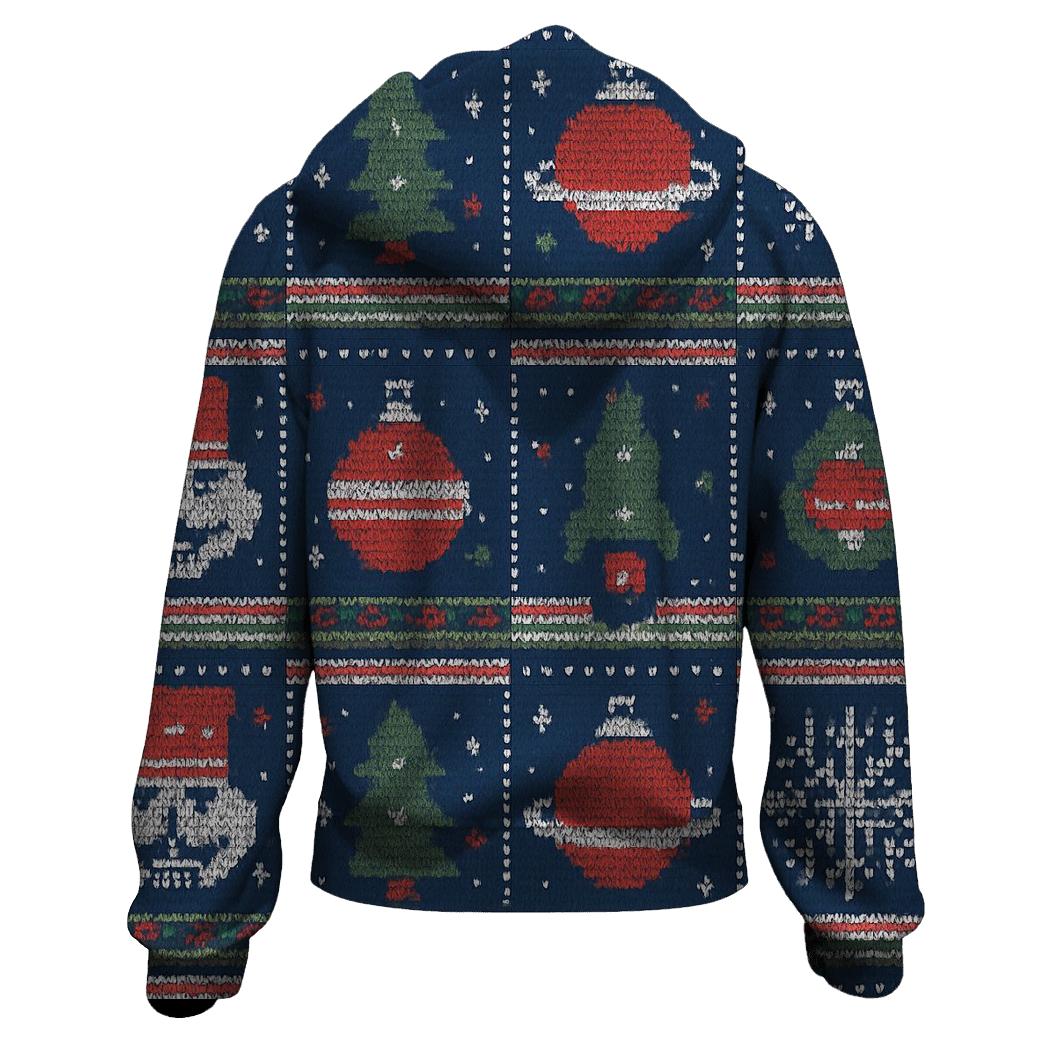 Nutcracker Moon Base Patchwork Design embroidered hoodies