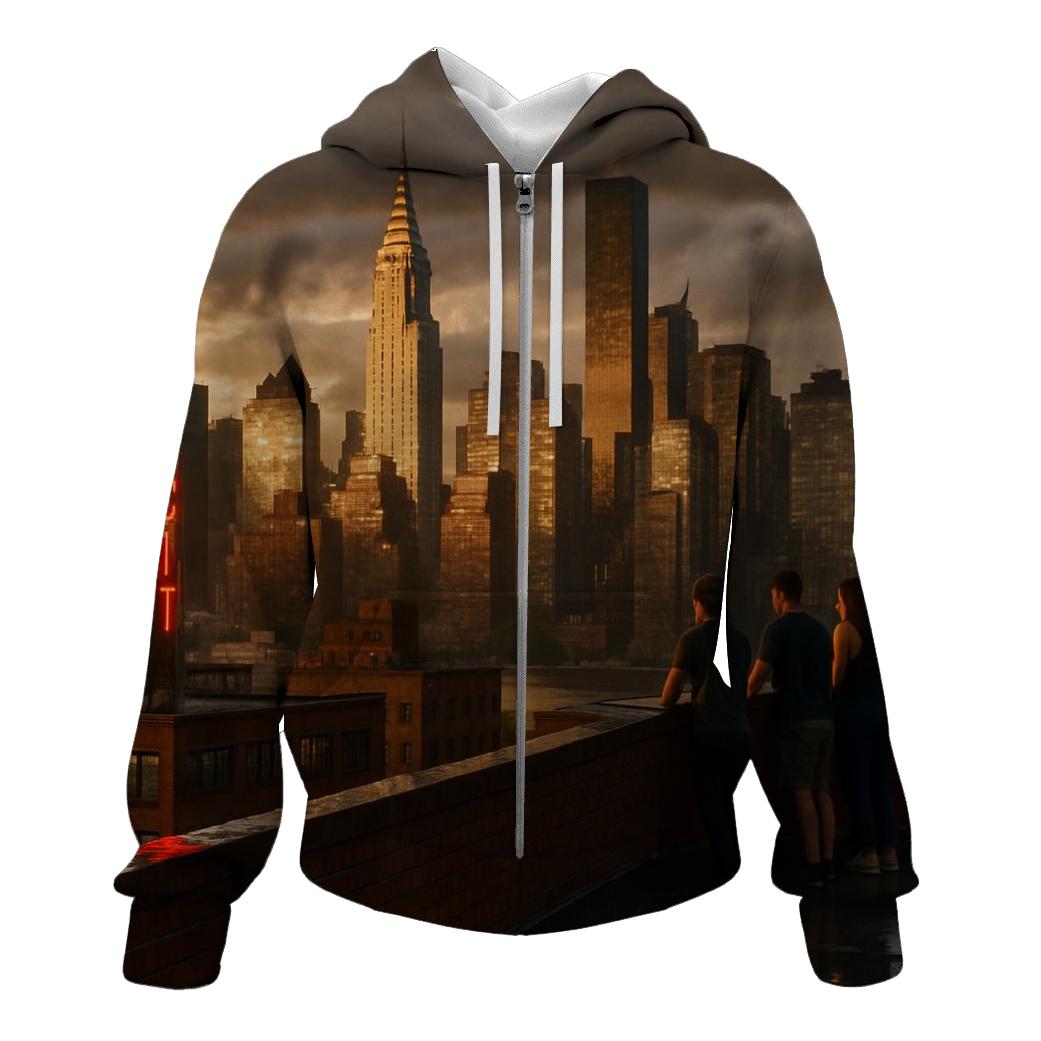 Summer Storm Clearing Over Midtown From Queensboro Rooftops pullover hoodies