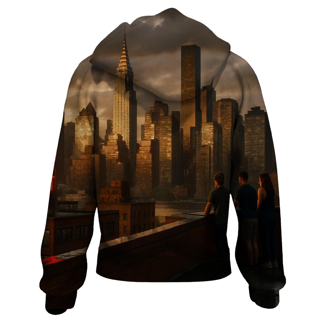 Summer Storm Clearing Over Midtown From Queensboro Rooftops pullover hoodies