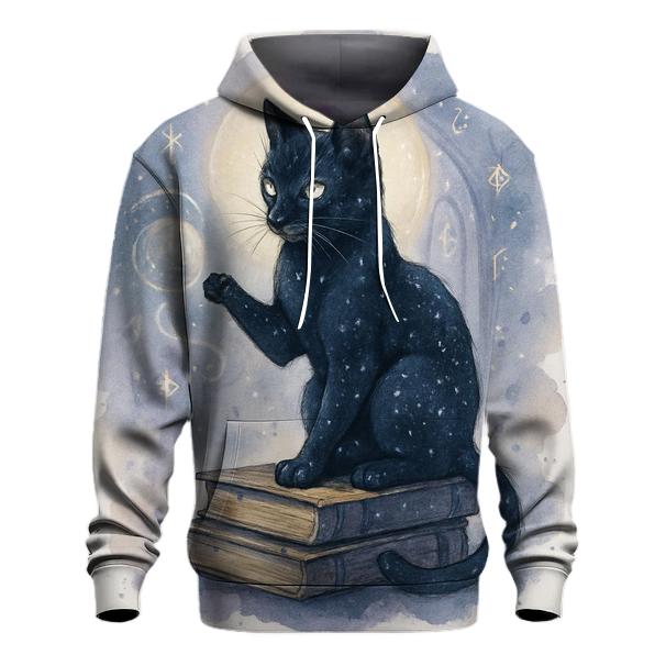 Midnight Library Familiar Cat hoodie designs