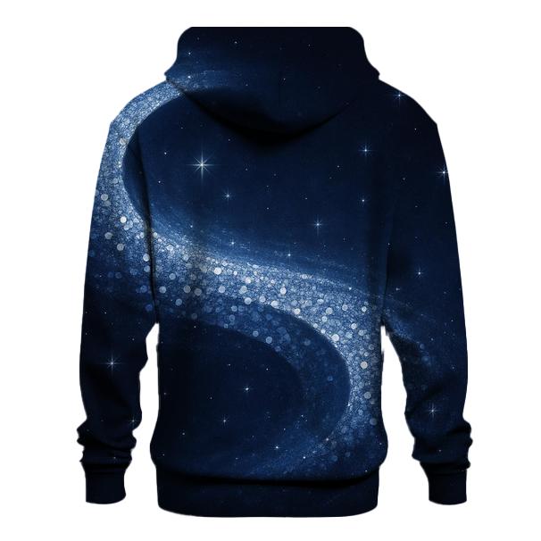 Midnight Sequin Nebula Wave custom hoodies