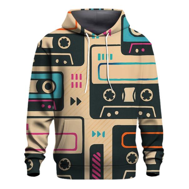 Cassette Mixtape Label Blocks premium hoodies