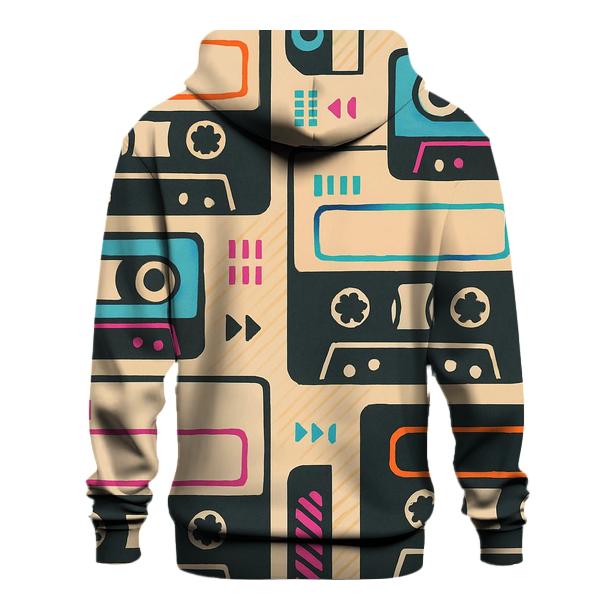 Cassette Mixtape Label Blocks premium hoodies