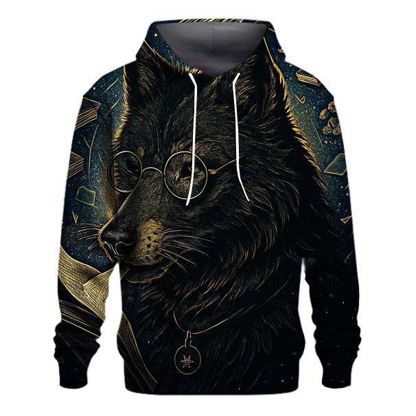 Obsidian Librarian Wolf Of The Star Archive designer hoodies