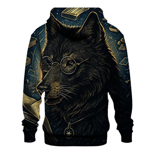 Obsidian Librarian Wolf Of The Star Archive designer hoodies