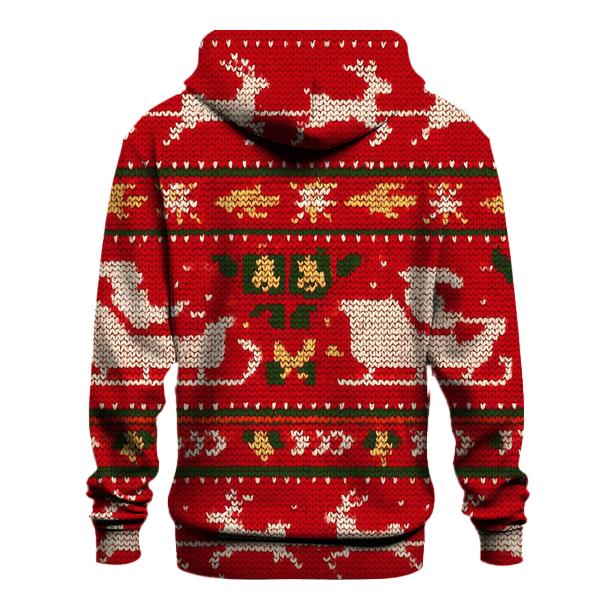 Santa Sleigh Meteor Shower Bands Design lightweight hoodies