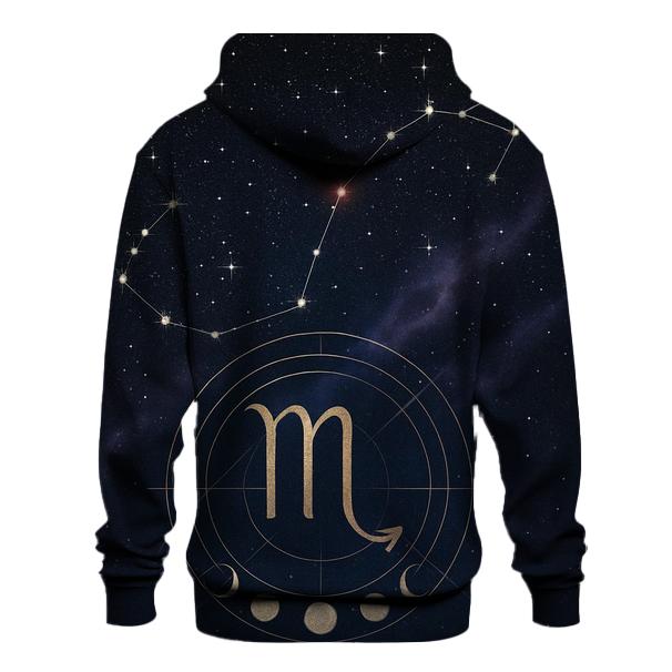 Scorpio Constellation And Lunar Alchemy Sigil designer hoodies