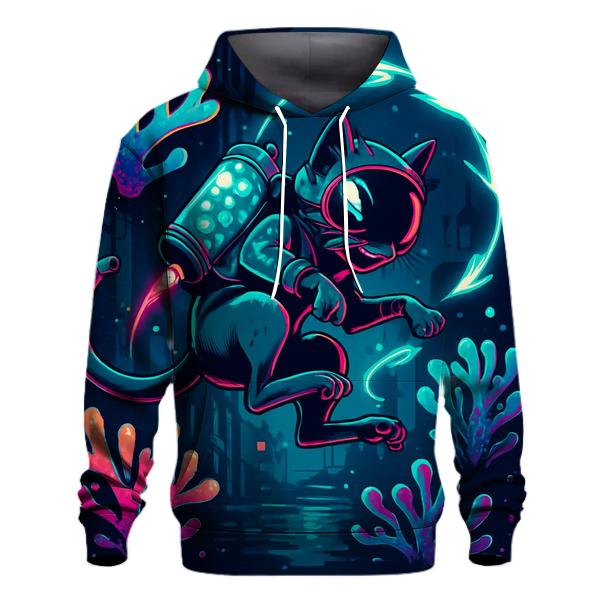 Coral Reef Jetpack Alley Cat designer hoodies