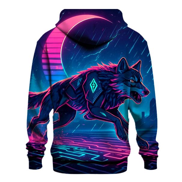 Neon Rain Driftwolf On The Circuit Tundra hoodie styles