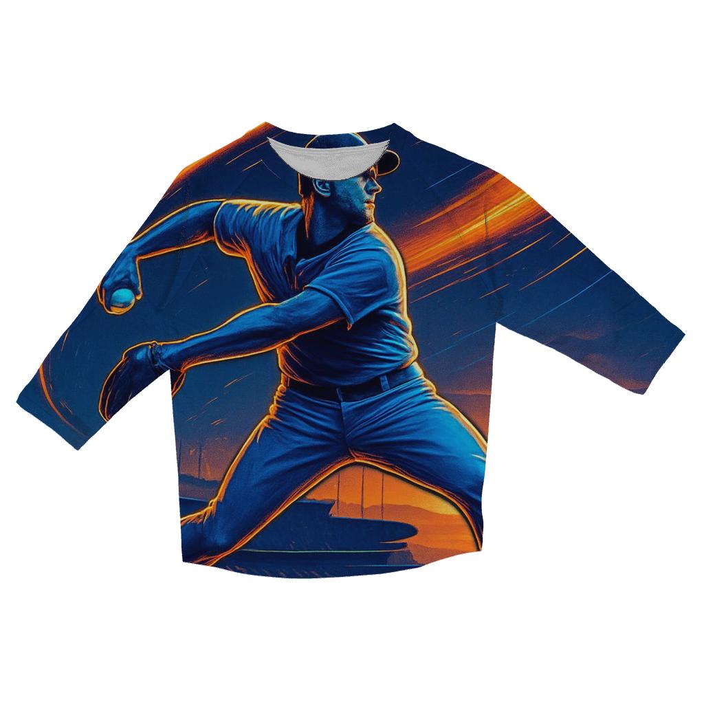 California Sunset Pitch Spiral stylish quarter sleeve tops