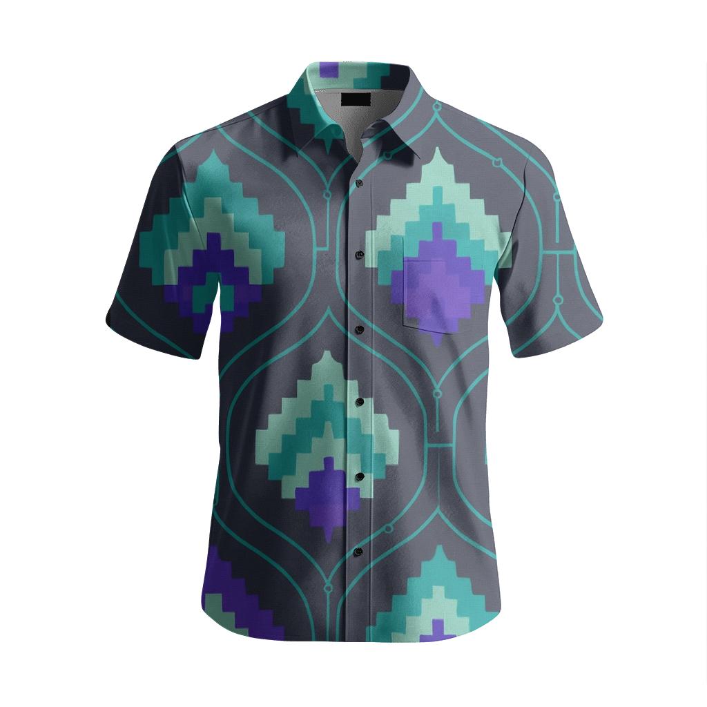Aurora Ogee Ikat Circuit designer stitched shirts