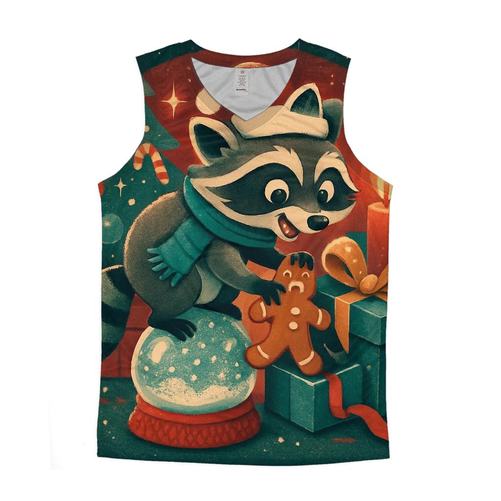 Snow Globe Snack Heist cotton sleeveless tops
