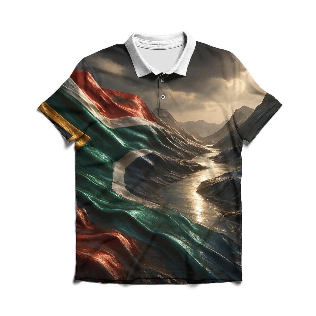 Metallic Horizon Weave South Africa designer slim fit polos