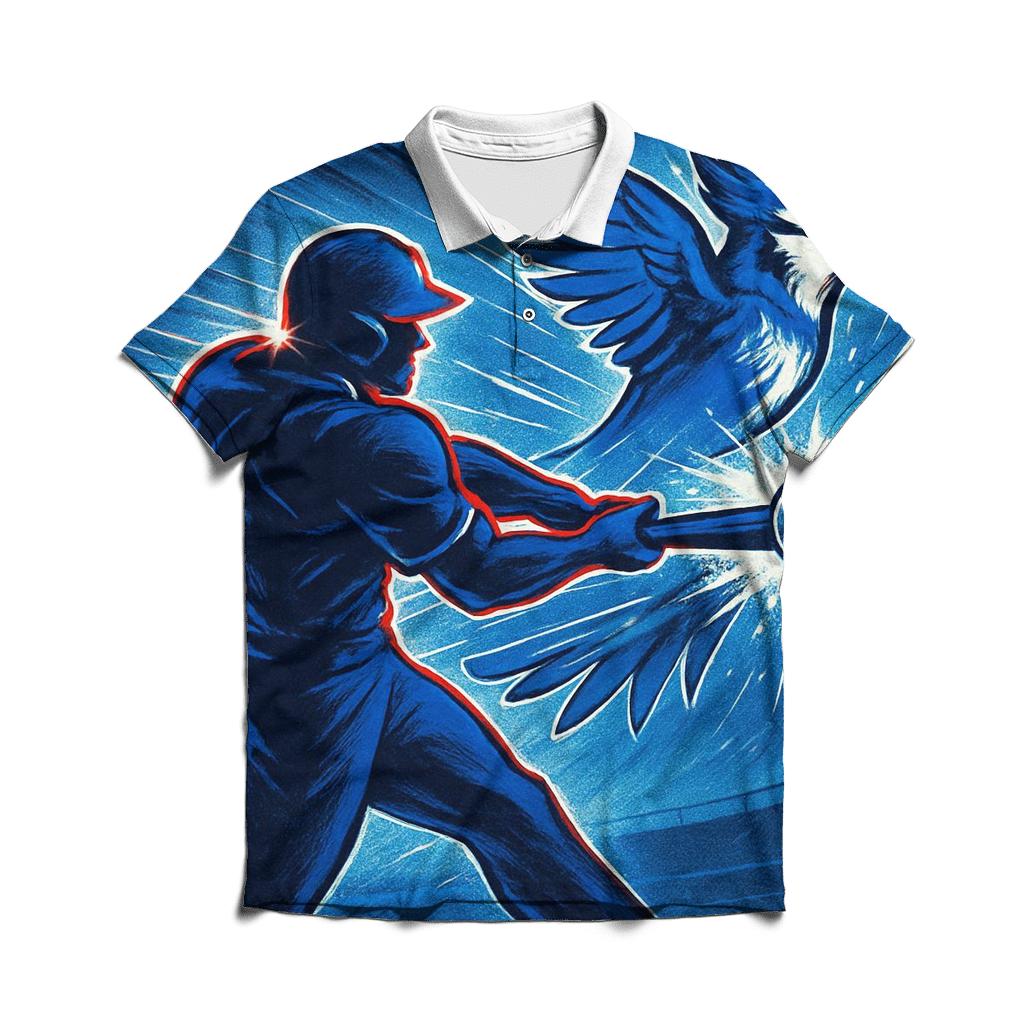 Featherstorm Swing With Blue Jays Energy classic pique polos