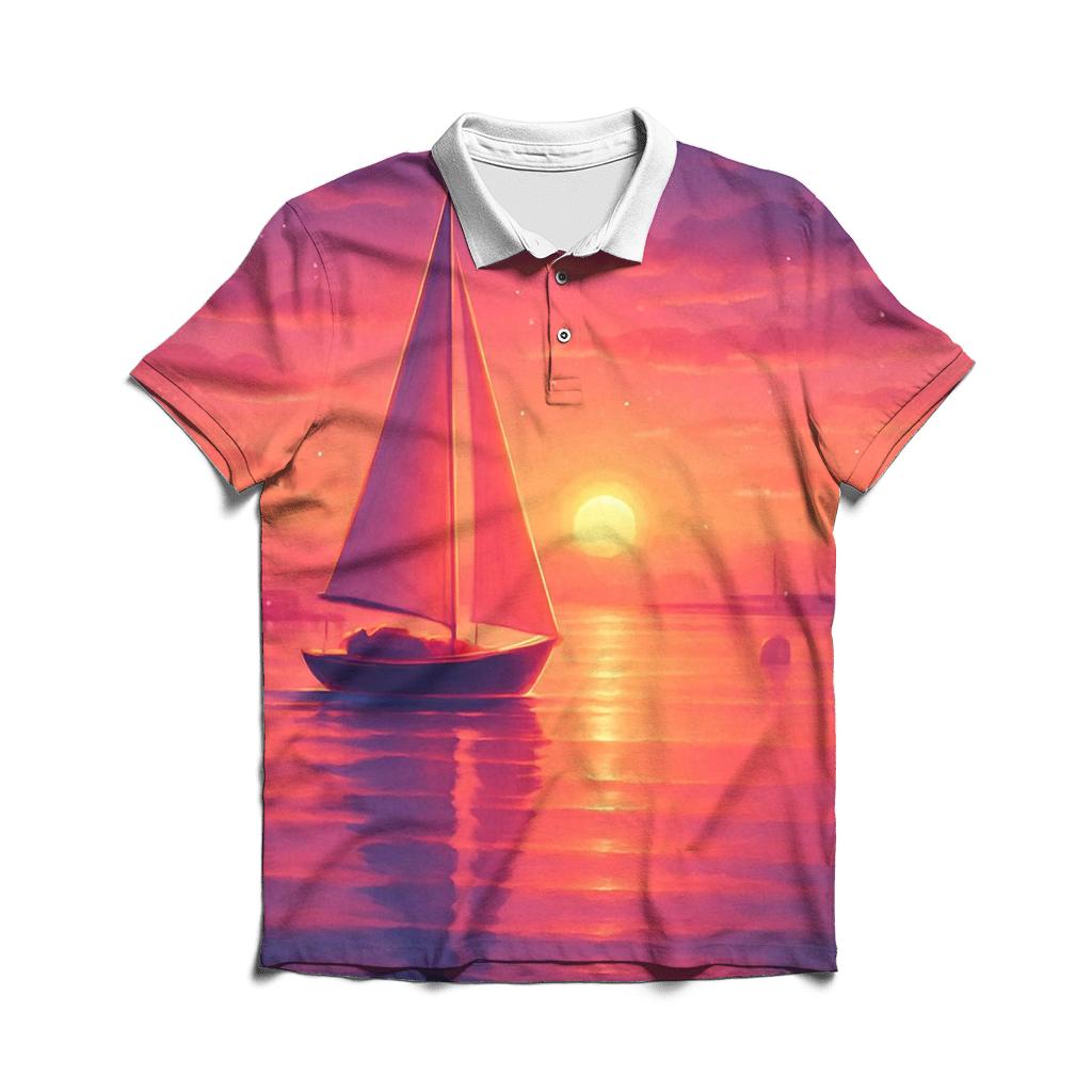 Violet Harbor Glasswater Sunset designer slim fit polos
