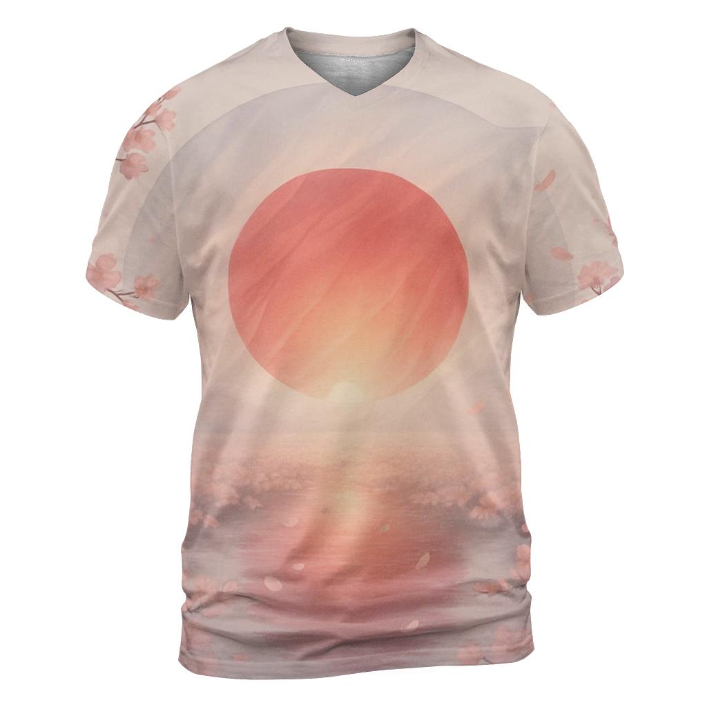 Aurora Sakura Rising Japan unique graphic print tees