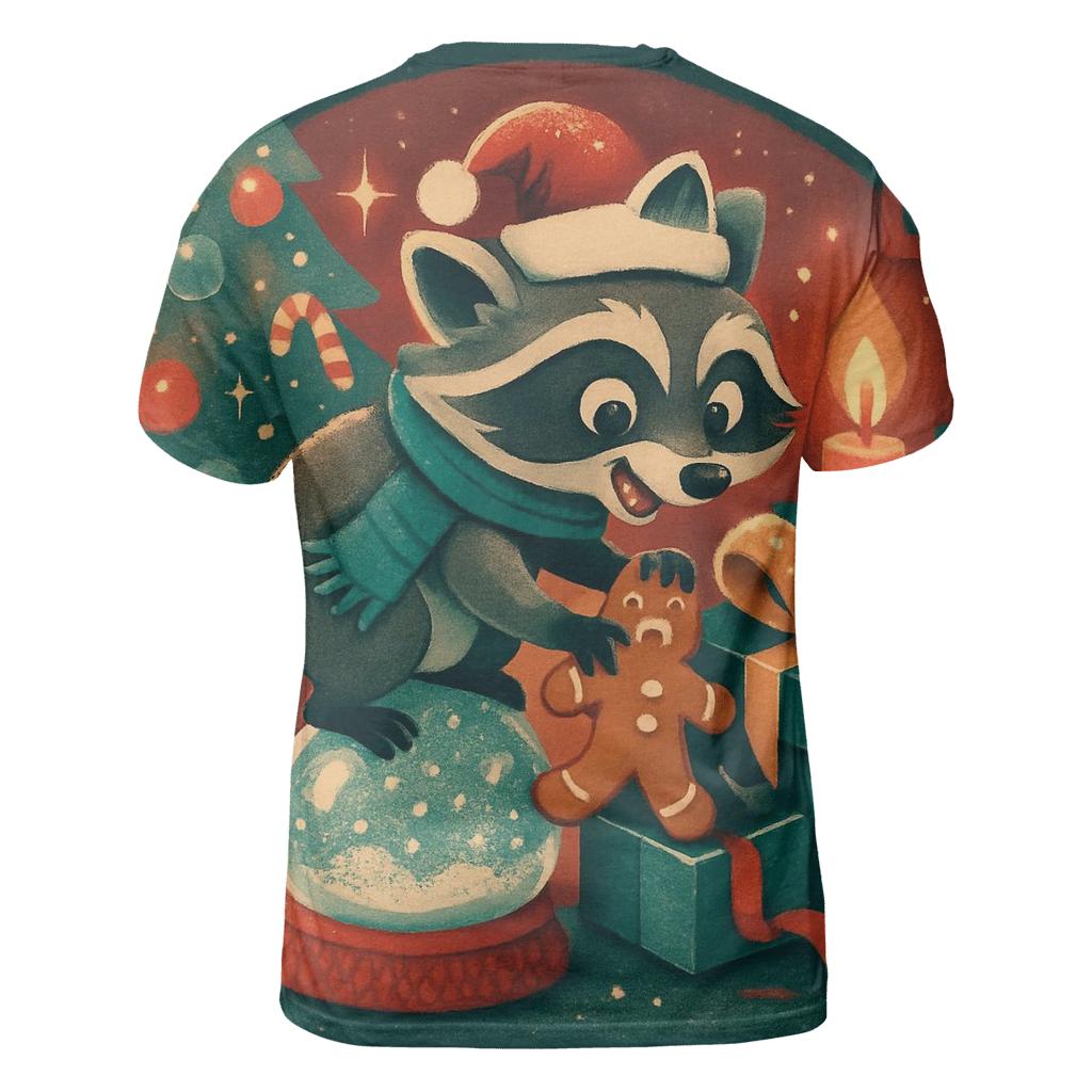 Snow Globe Snack Heist creative print fashion shirts
