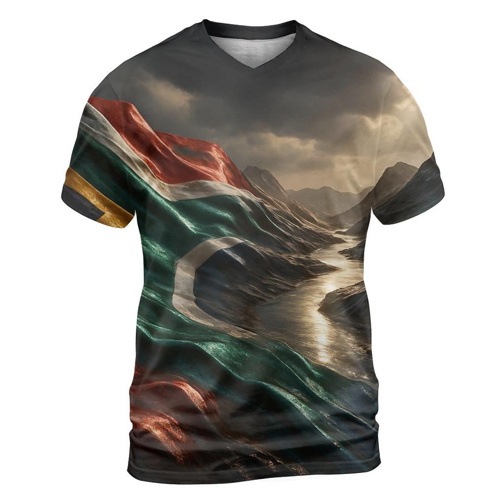 Metallic Horizon Weave South Africa vibrant all-over design tees