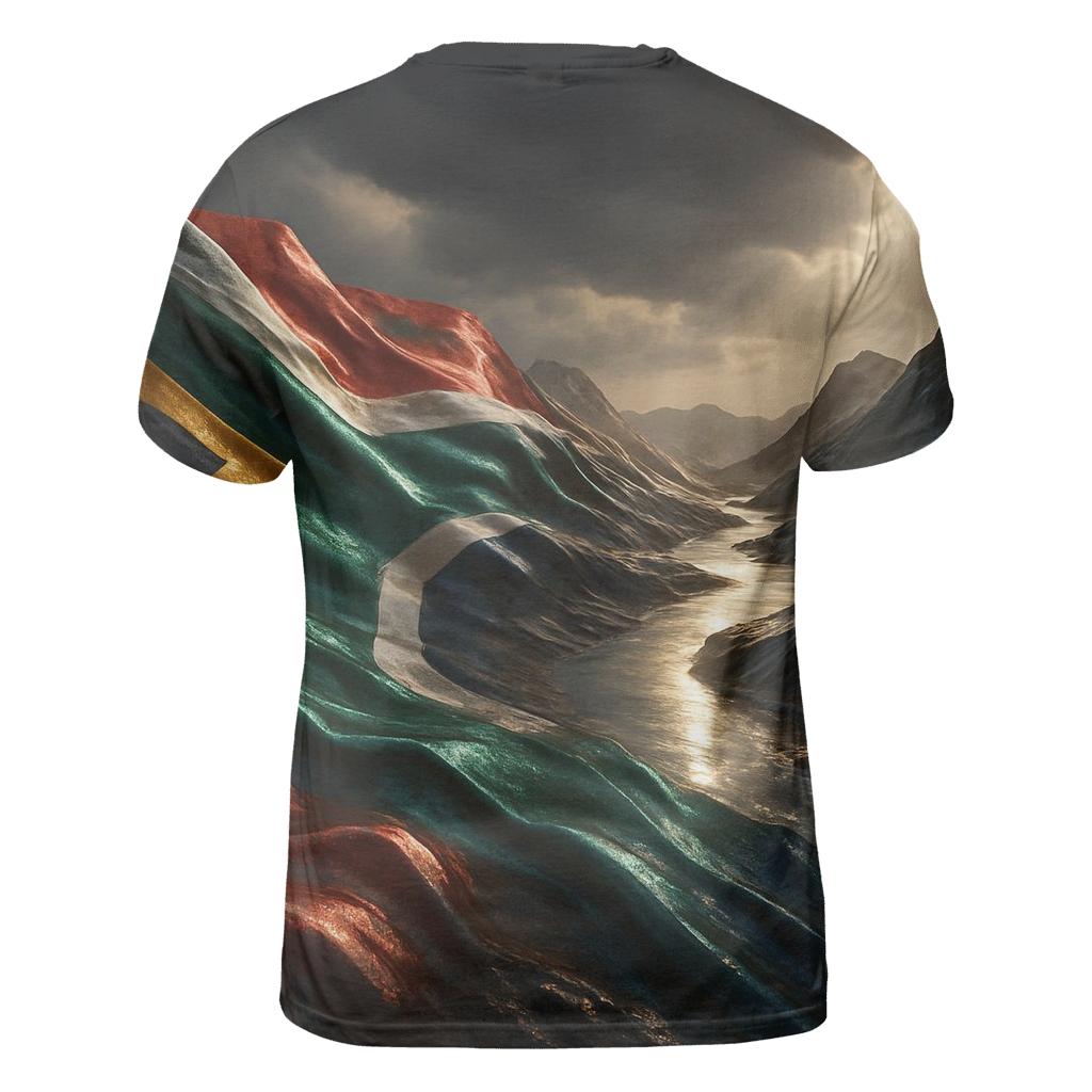 Metallic Horizon Weave South Africa vibrant all-over design tees