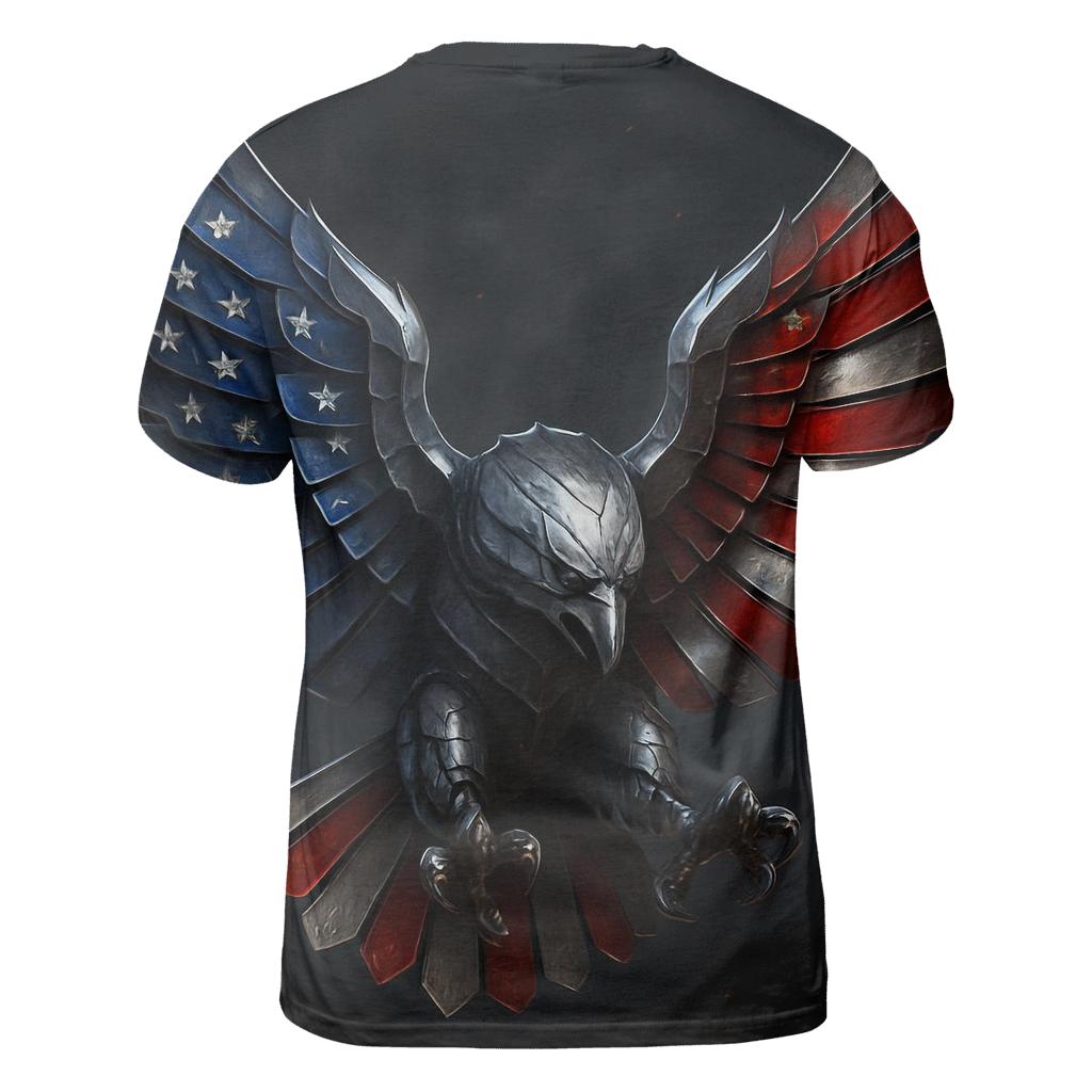 Steel Eagle Flag Crest designer pattern shirts