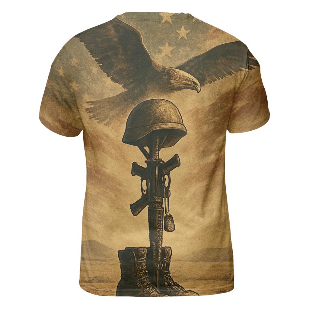 Desert Memorial With Wings Of Steel trendy printed shirt styles