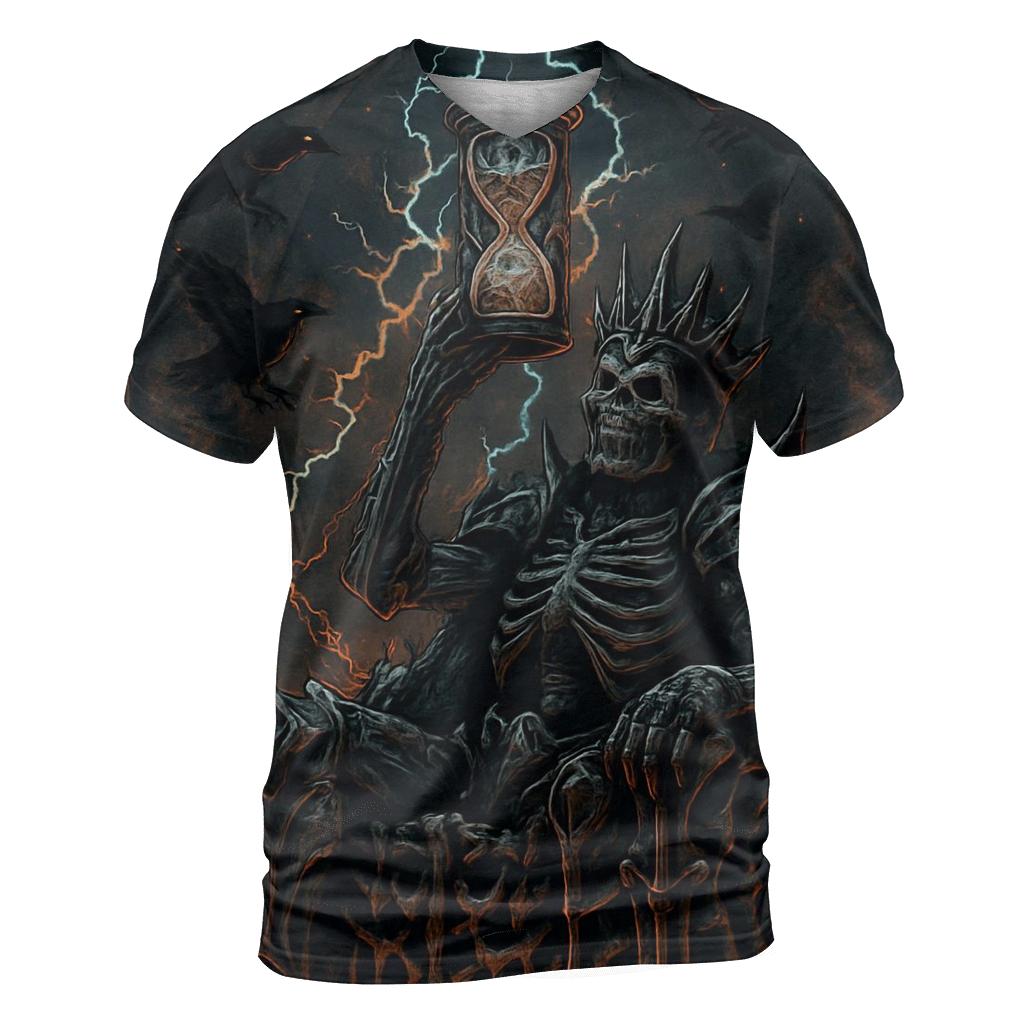 Throne Of The Ashen Skeleton King trendy printed shirt styles