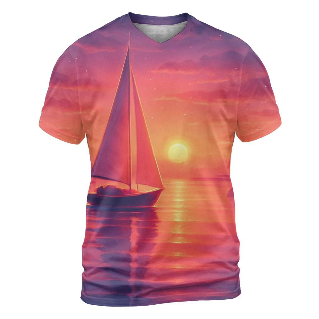 Violet Harbor Glasswater Sunset personalized full print shirts