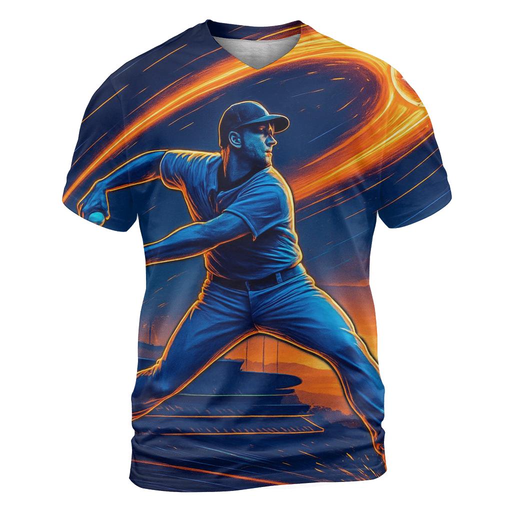 California Sunset Pitch Spiral unique graphic print tees