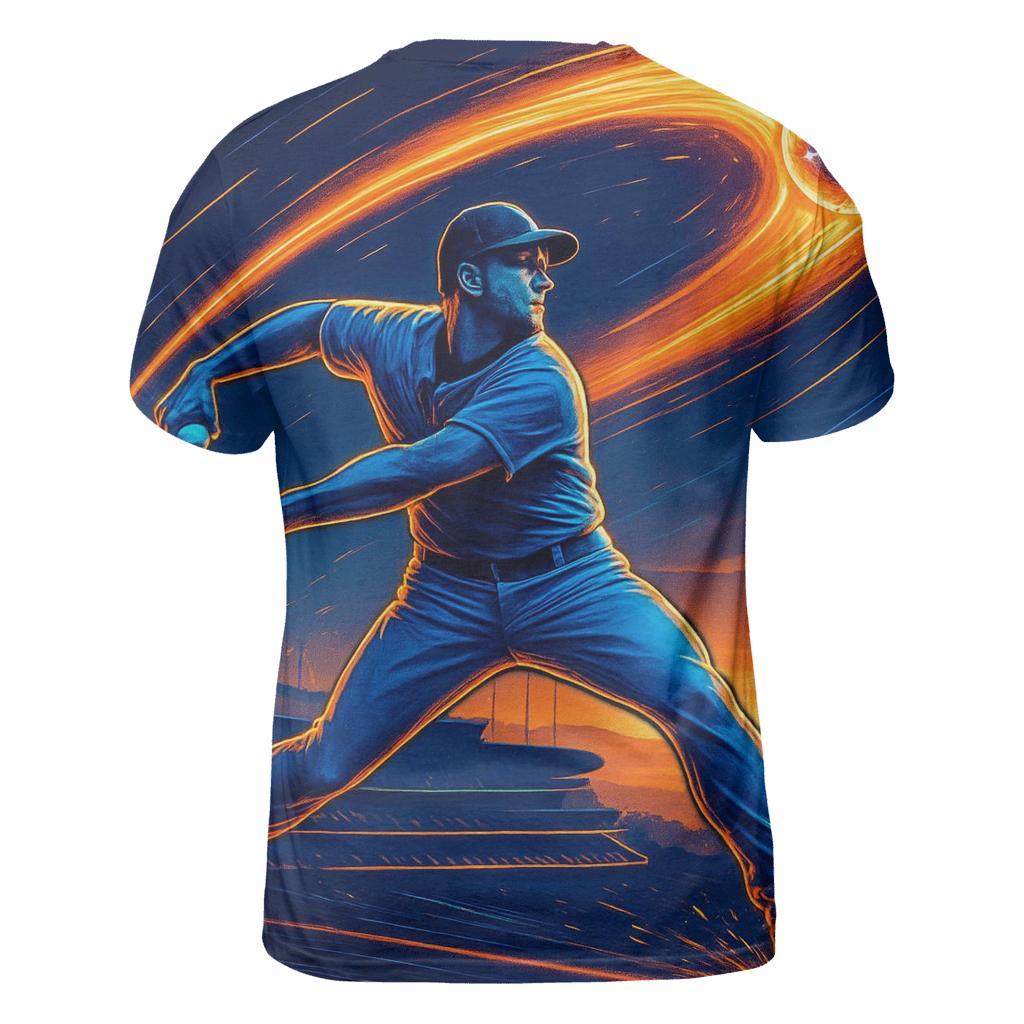 California Sunset Pitch Spiral unique graphic print tees