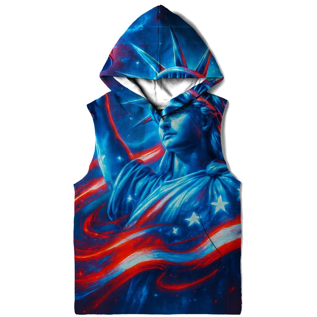 Neon Liberty Surge Flag hoodie designs