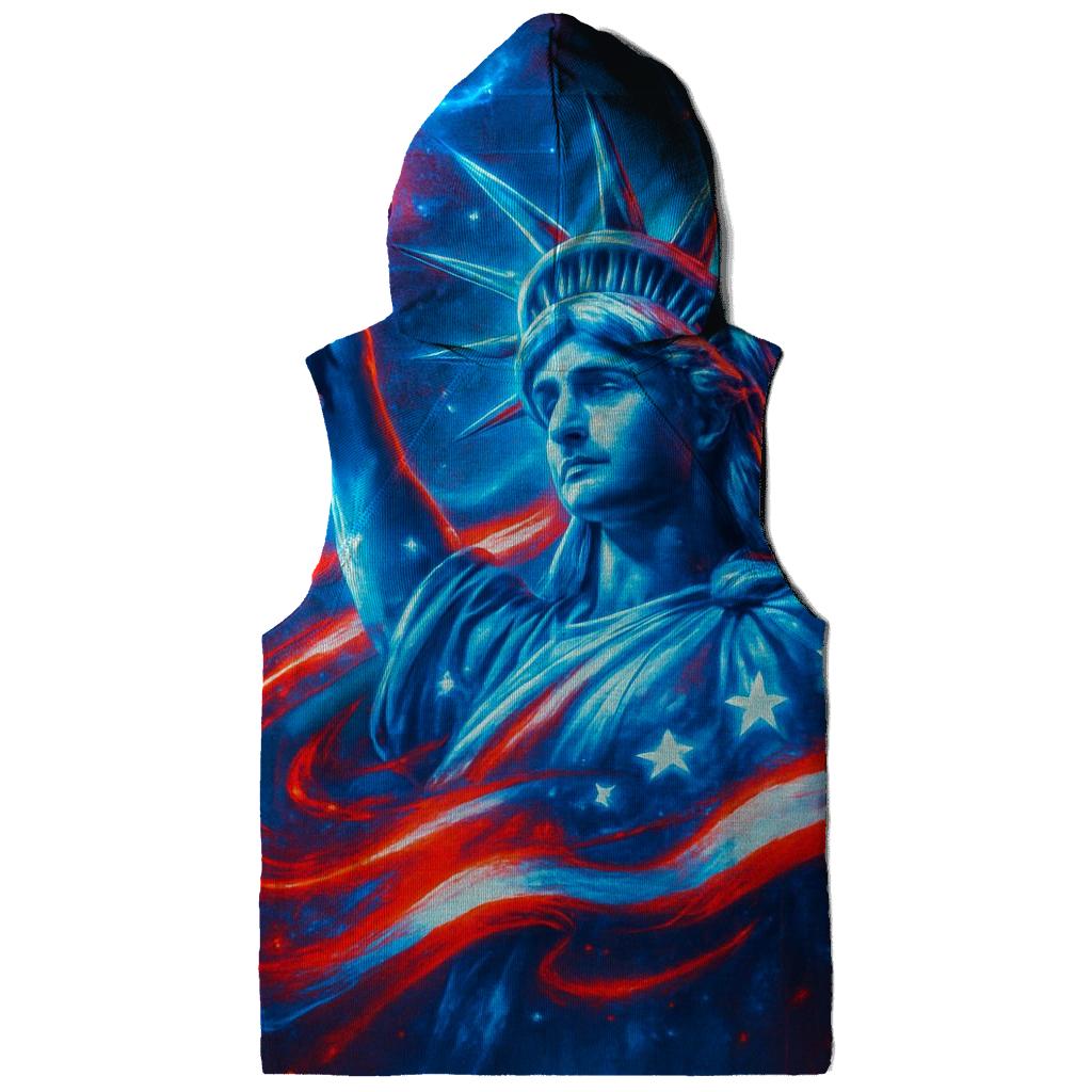 Neon Liberty Surge Flag hoodie designs