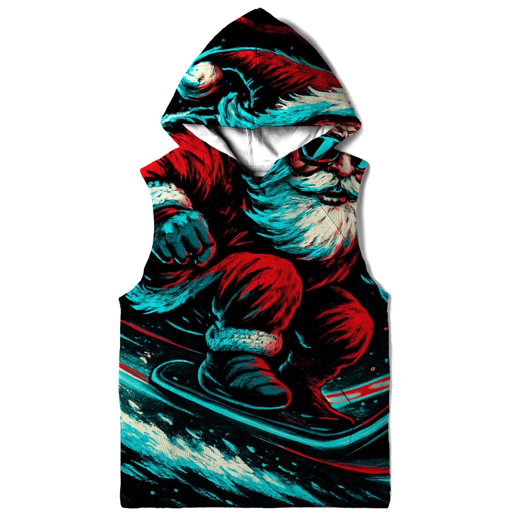 Neon Sleigh Night Rider Santa designer hoodies