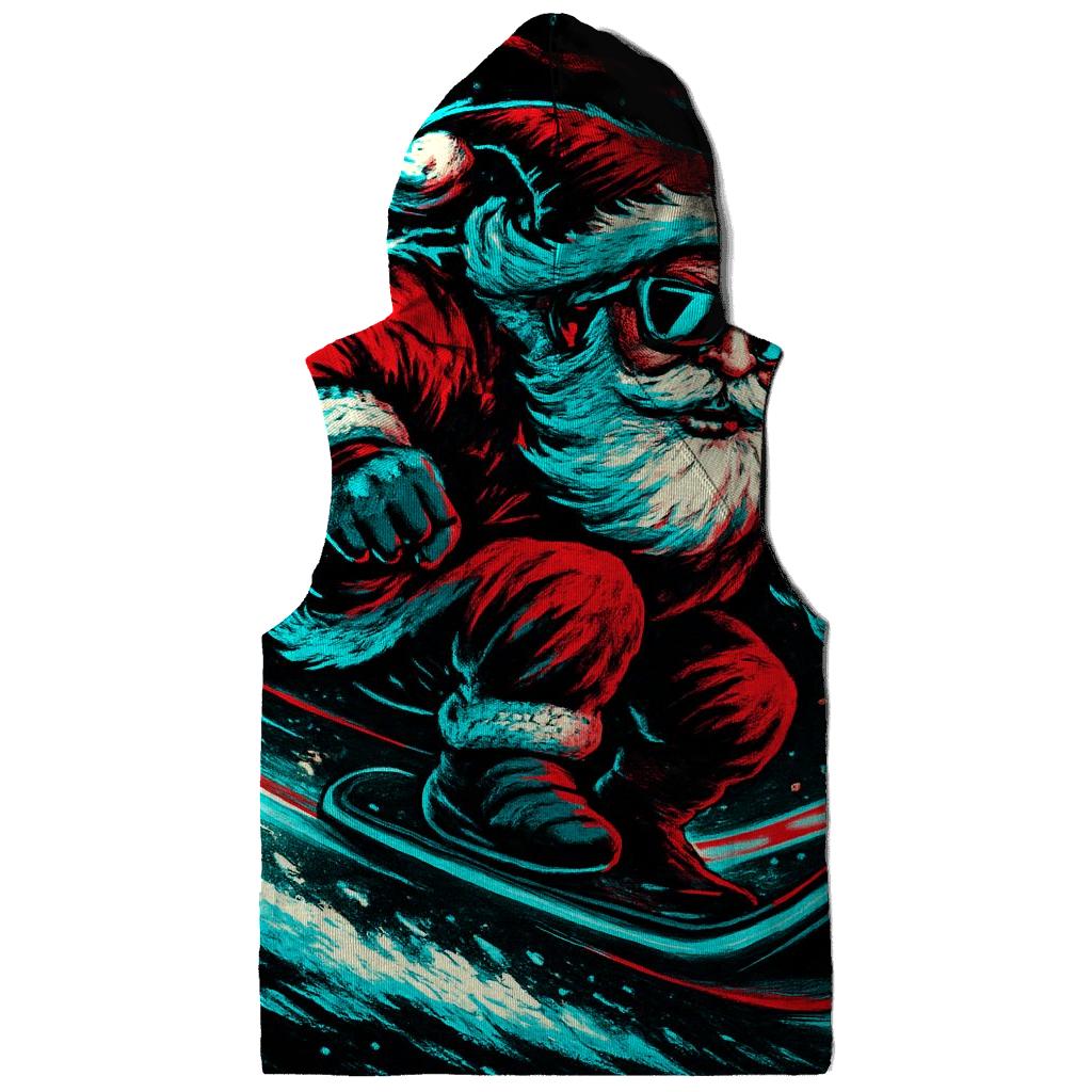Neon Sleigh Night Rider Santa designer hoodies