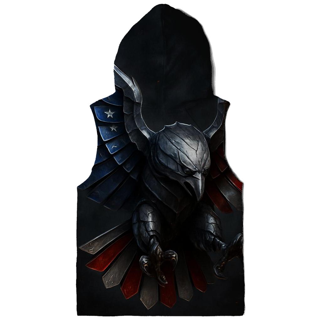 Steel Eagle Flag Crest printed hoodies