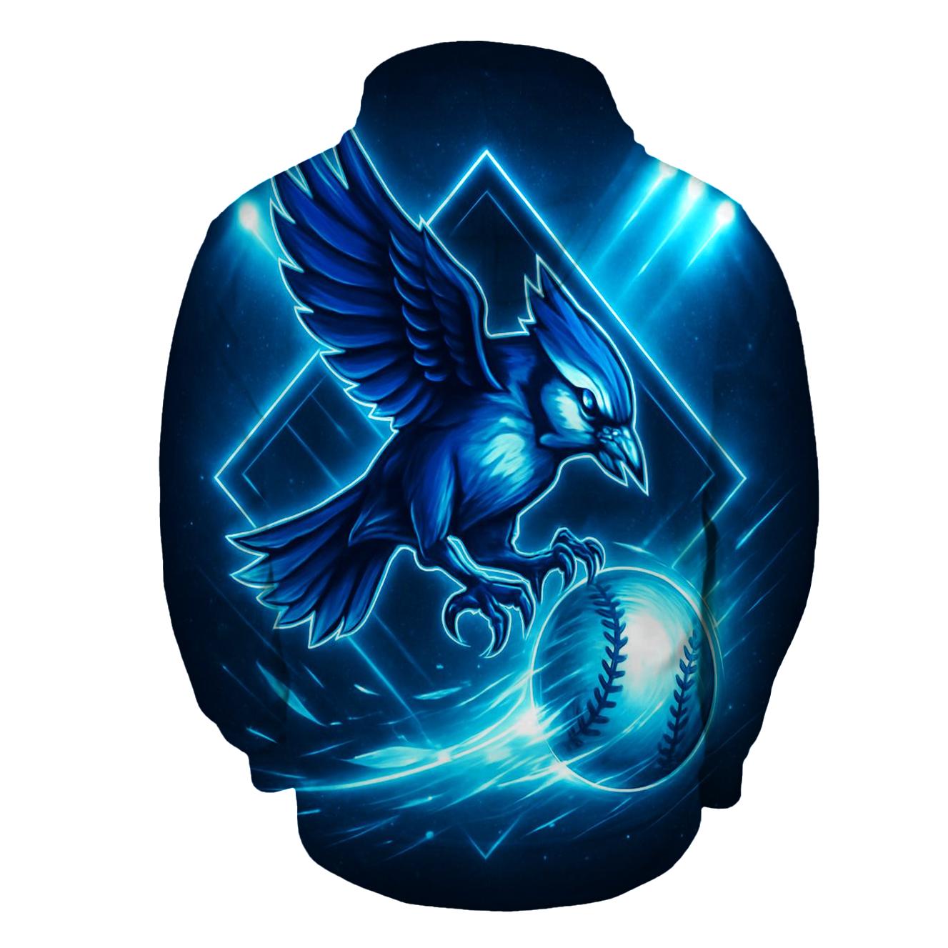Aurora Diamond Surge Blue Jays Hoodie Art pullover hoodies