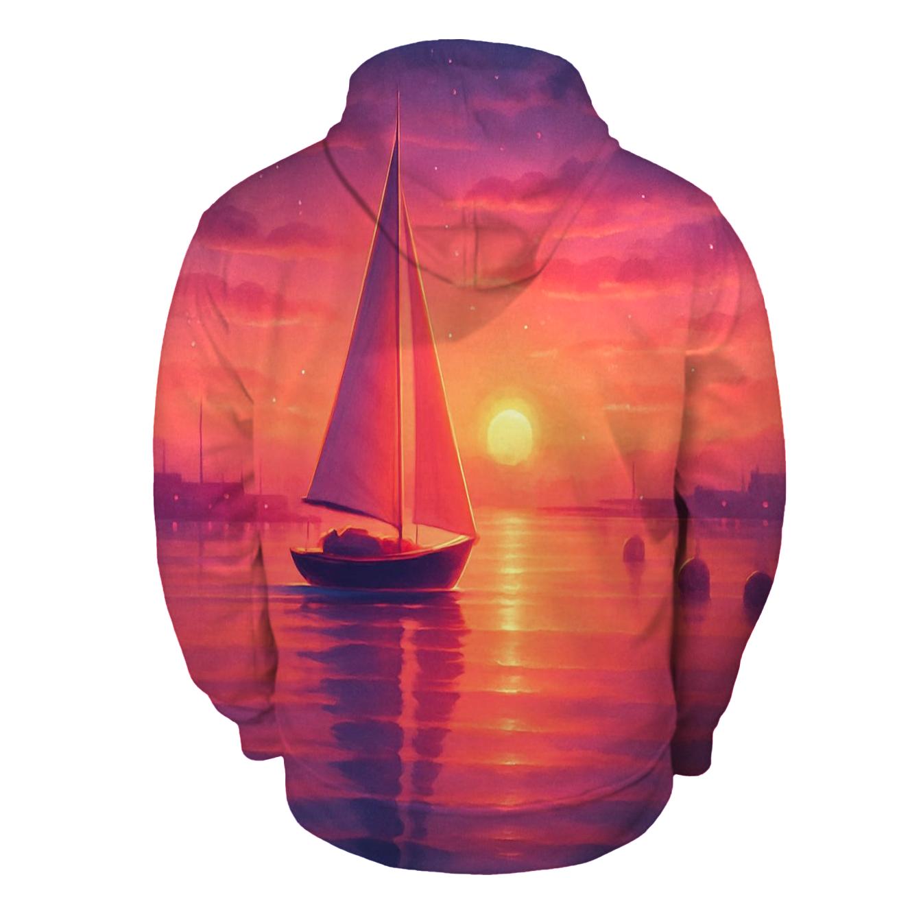 Violet Harbor Glasswater Sunset embroidered hoodies