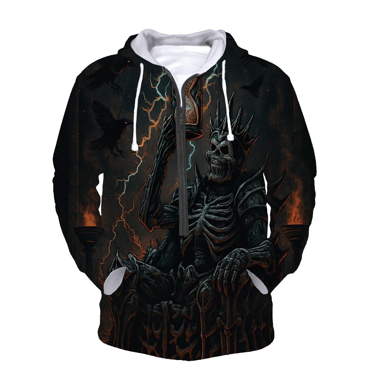 Throne Of The Ashen Skeleton King pullover hoodies