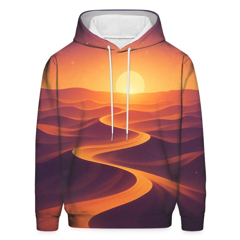 Gilded Mirage Dune Sunset premium hoodies