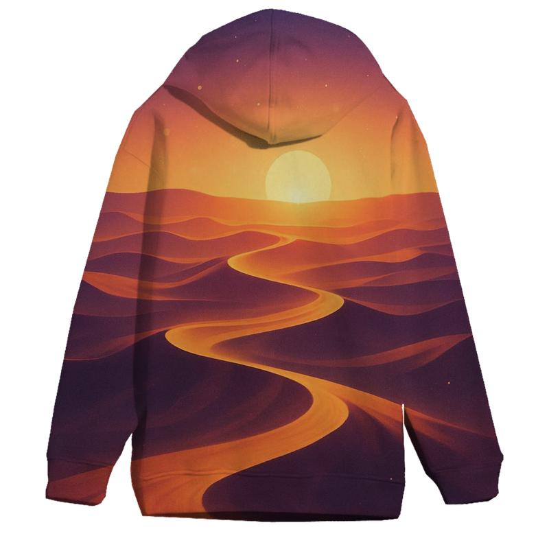 Gilded Mirage Dune Sunset premium hoodies