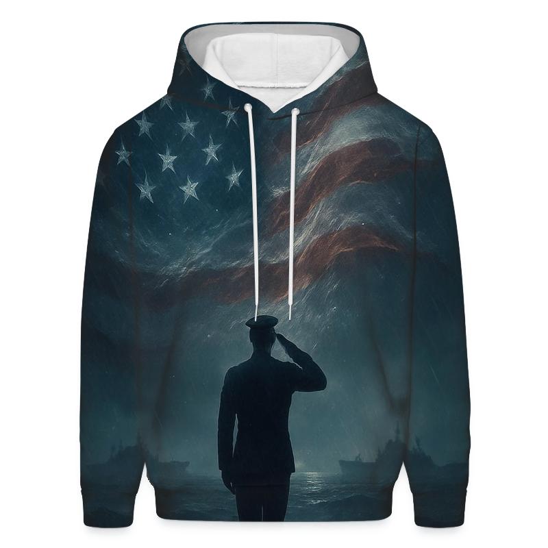 Harbor Vigil Under The Star Field designer hoodies