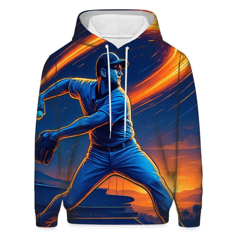 California Sunset Pitch Spiral zip-up hoodies