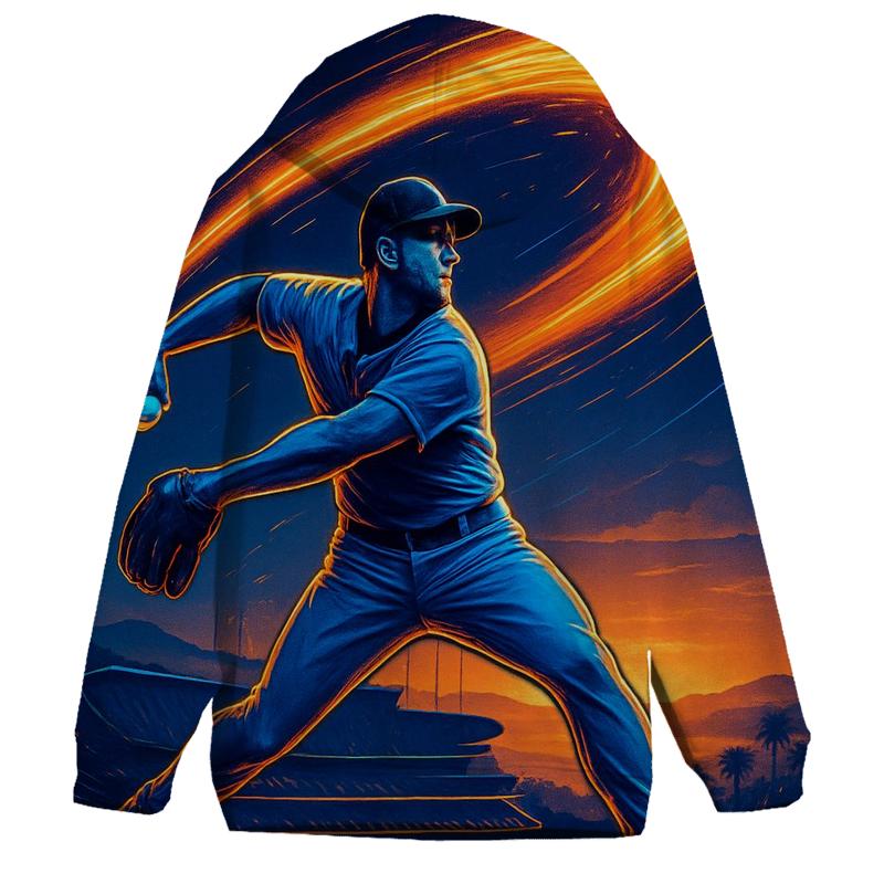 California Sunset Pitch Spiral zip-up hoodies