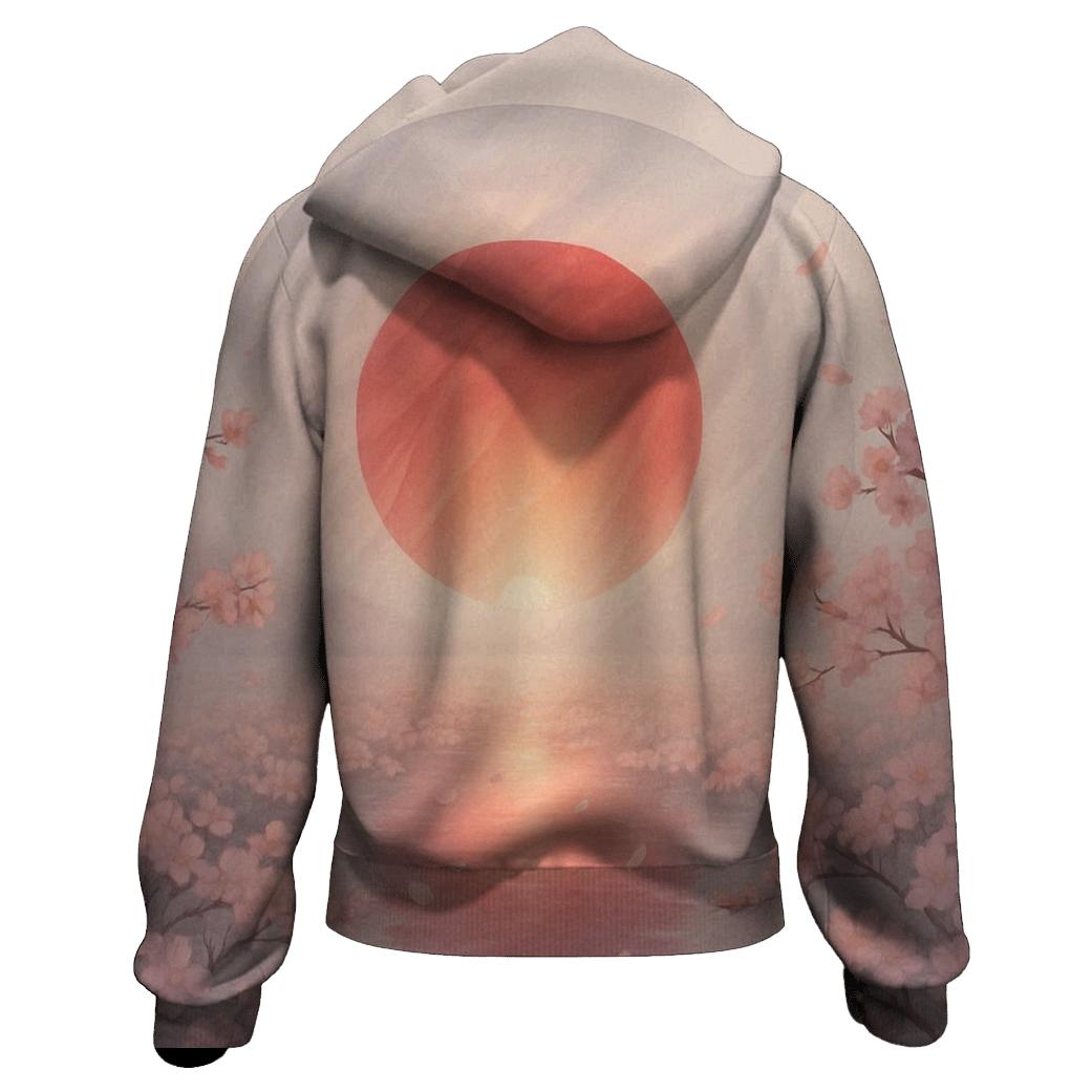 Aurora Sakura Rising Japan designer hoodies