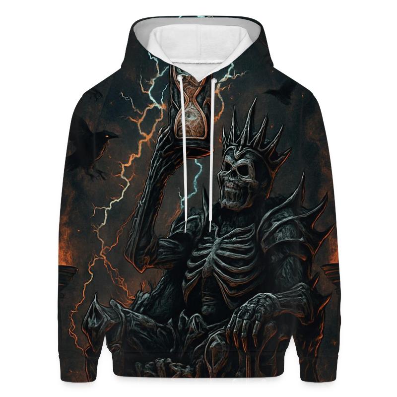 Throne Of The Ashen Skeleton King printed hoodies