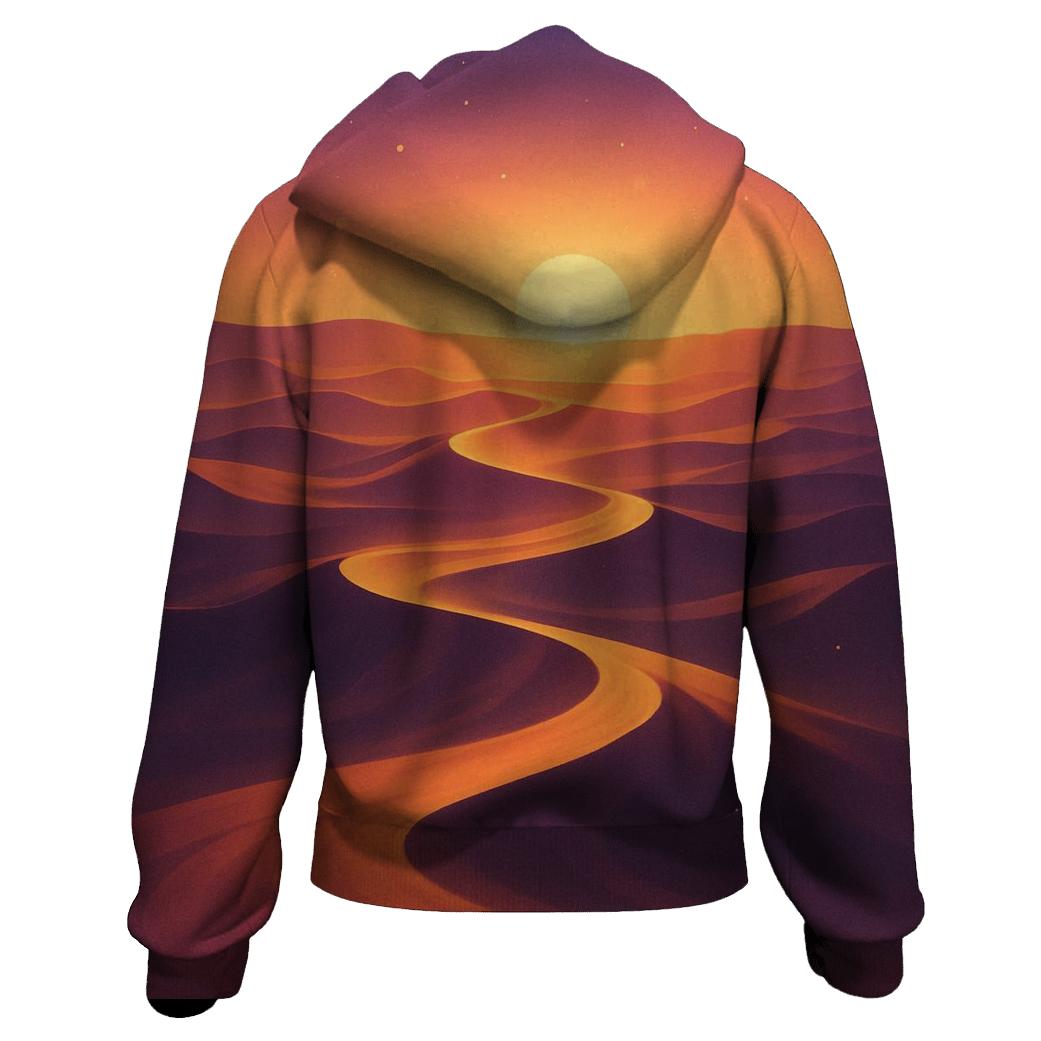 Gilded Mirage Dune Sunset pullover hoodies