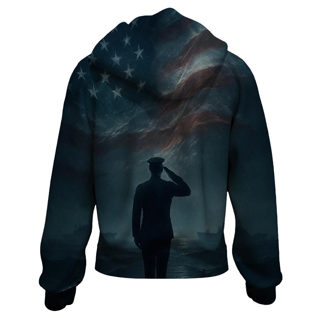 Harbor Vigil Under The Star Field zip-up hoodies