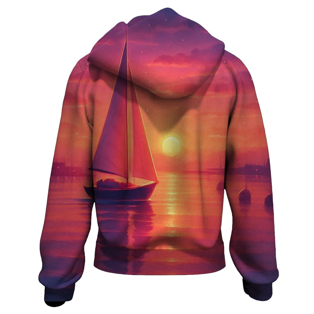 Violet Harbor Glasswater Sunset heavyweight hoodies