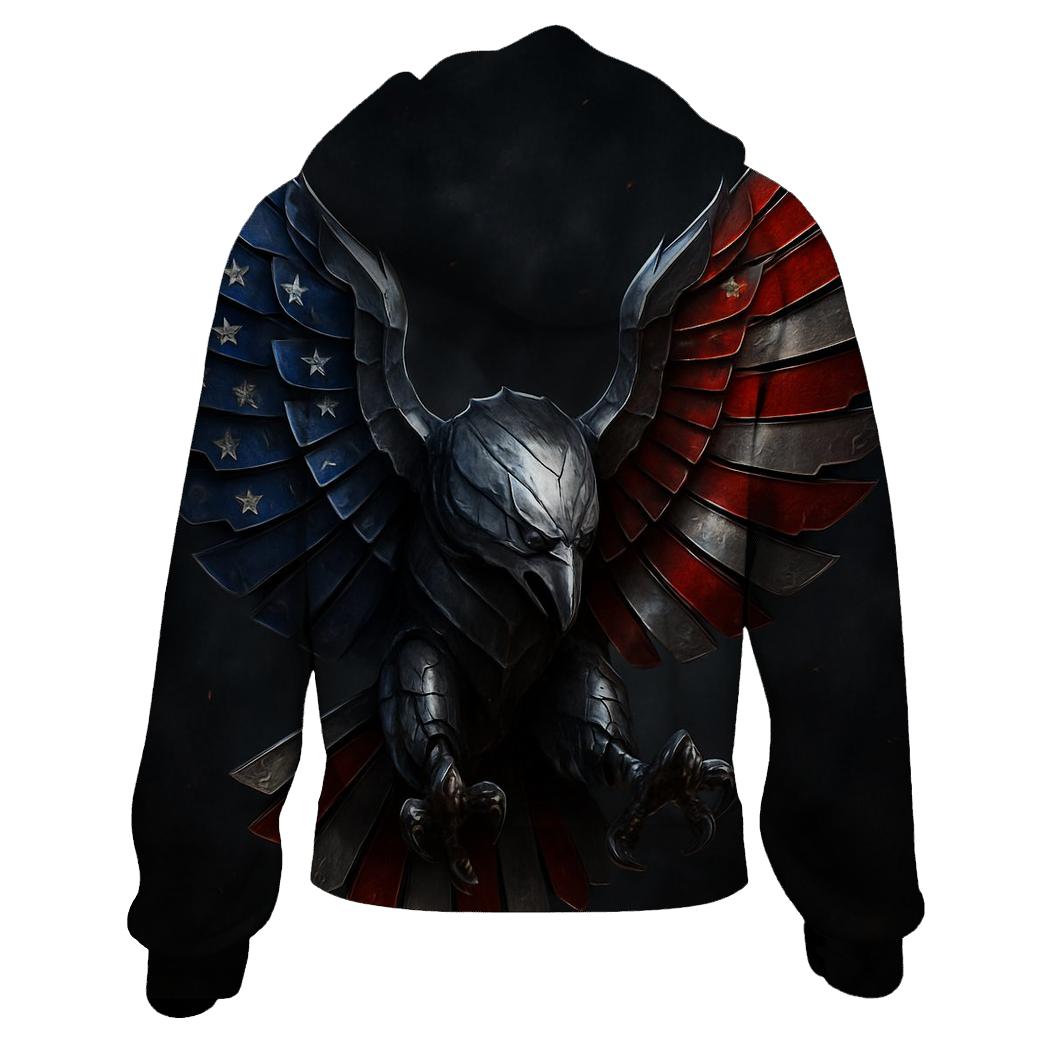 Steel Eagle Flag Crest hoodie styles
