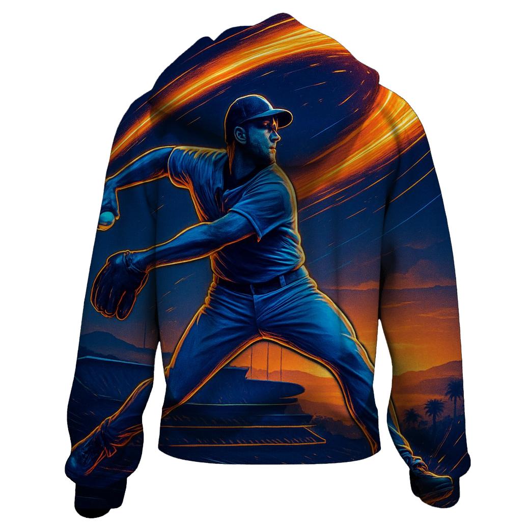 California Sunset Pitch Spiral graphic hoodies